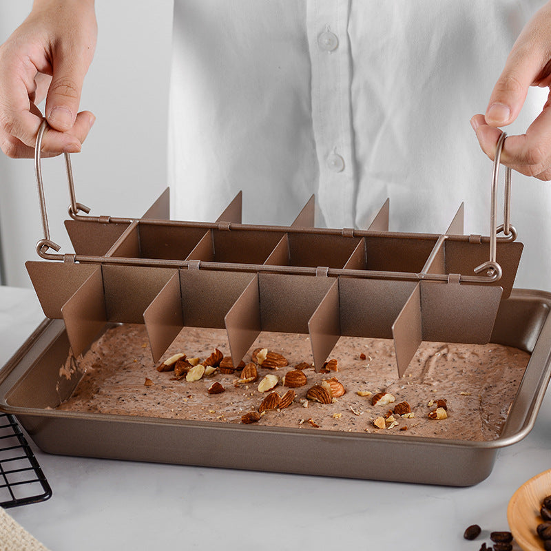 The Essential Kitchen Solid Bottom Thickened Square Brownie Pan