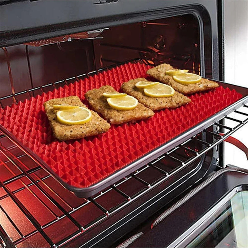 Revolutionize Your Cooking with the Non-Stick Silicone Pyramid Cooking Mat