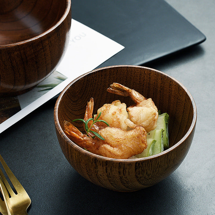 Elevate Your Dining Experience with Our Japanese Style Wooden Bowls