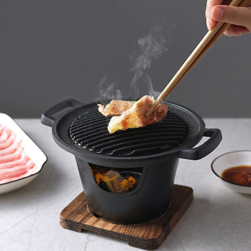 Experience the Joy of Outdoor Cooking with the Mini BBQ Alcohol Stove Grill