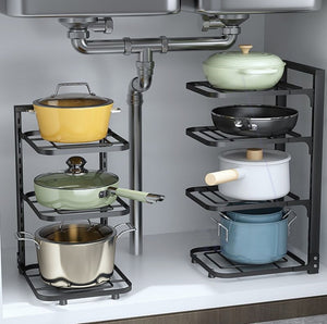 Transform Your Kitchen with the Stainless Steel Storage Pot Rack