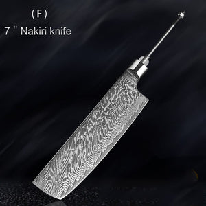 Unlock Culinary Mastery with the Damascus Embryo High Hardness Kitchen Knives