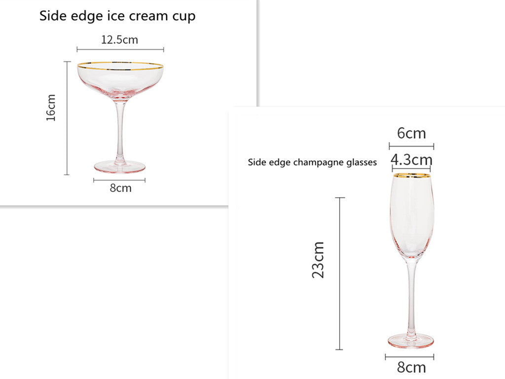 Crystal Champagne Glass Household Set
