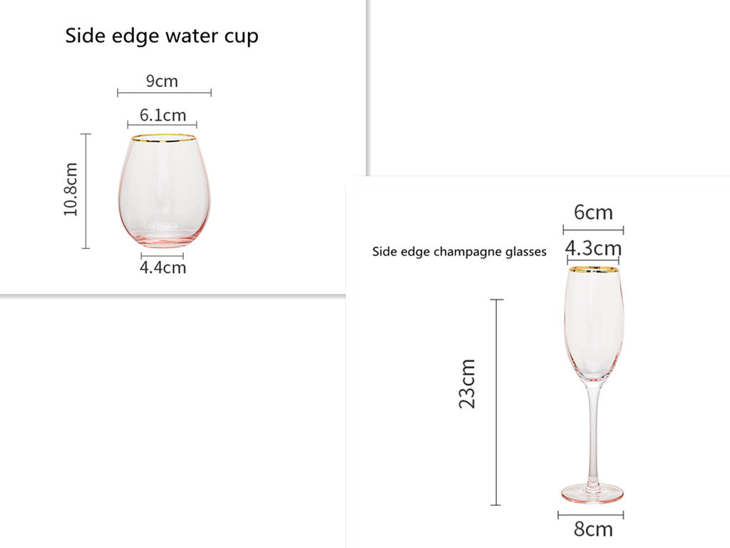 Crystal Champagne Glass Household Set