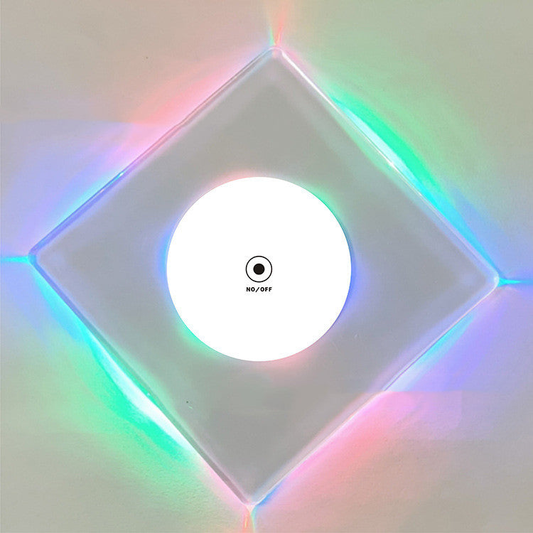 LED Glow Acrylic Coaster  Light-Up Bar Drink Pad