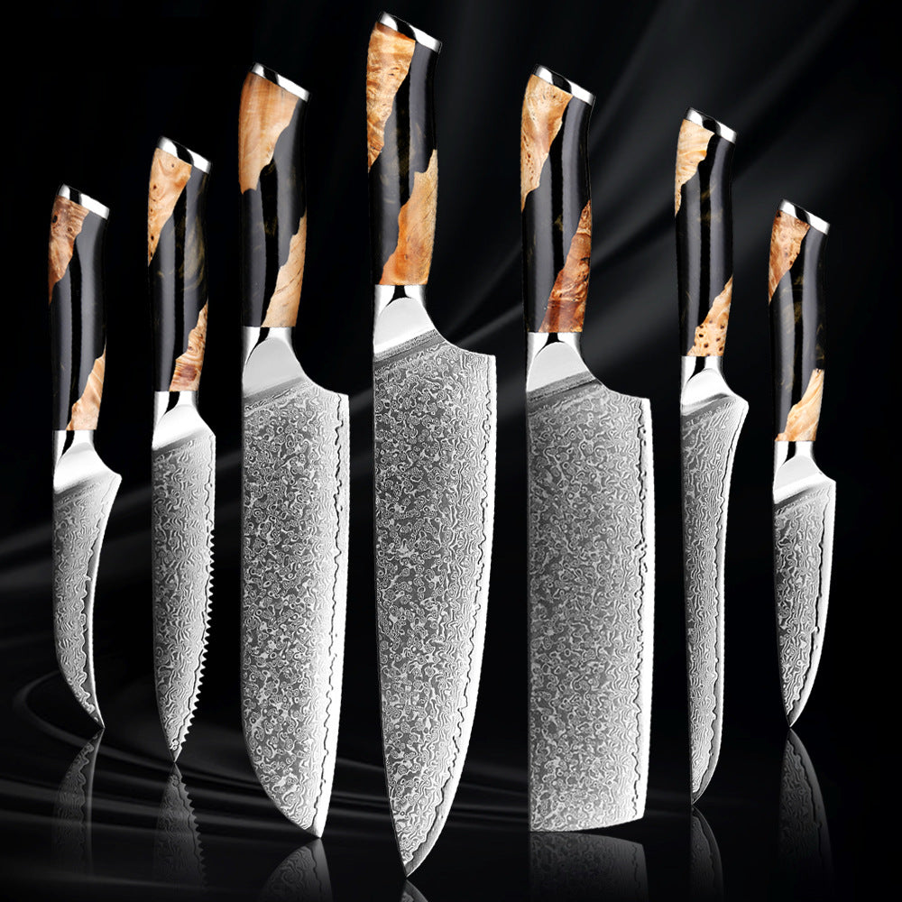 Damascus Steel Chef Knife Kitchen Knives