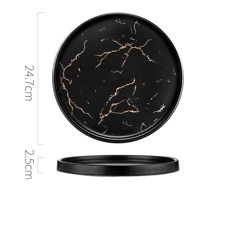 Nordic Marble Ceramic Plate