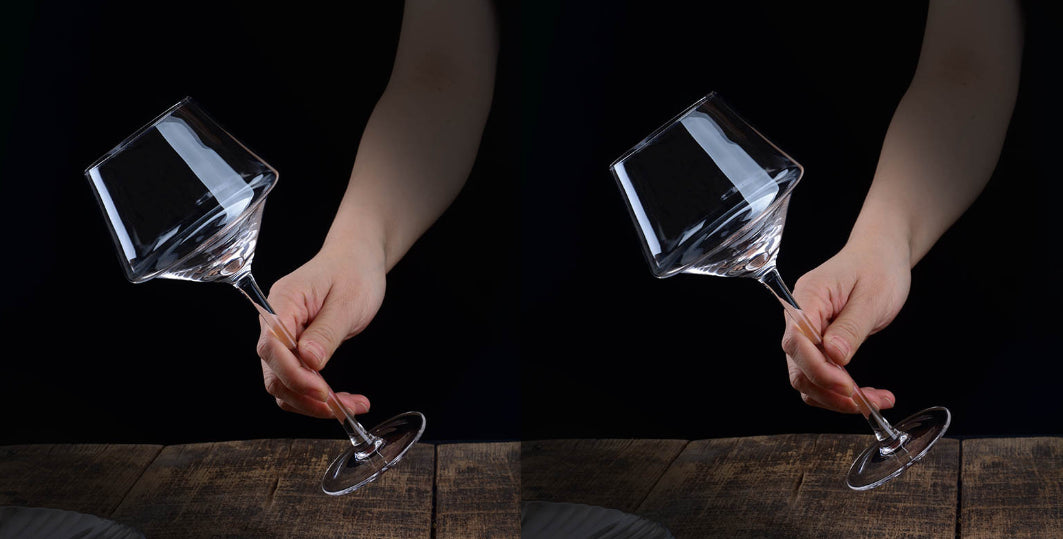 Crystal Creative Golden Trim Wine Glass