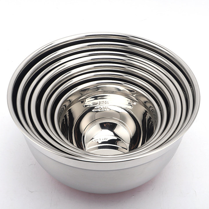 Multifunctional stainless steel salad bowl