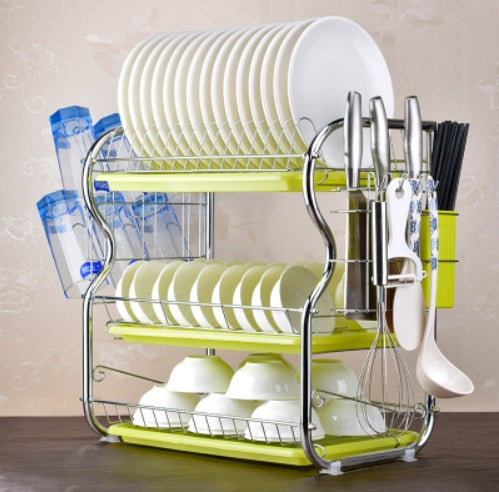 Dish storage rack kitchen shelf