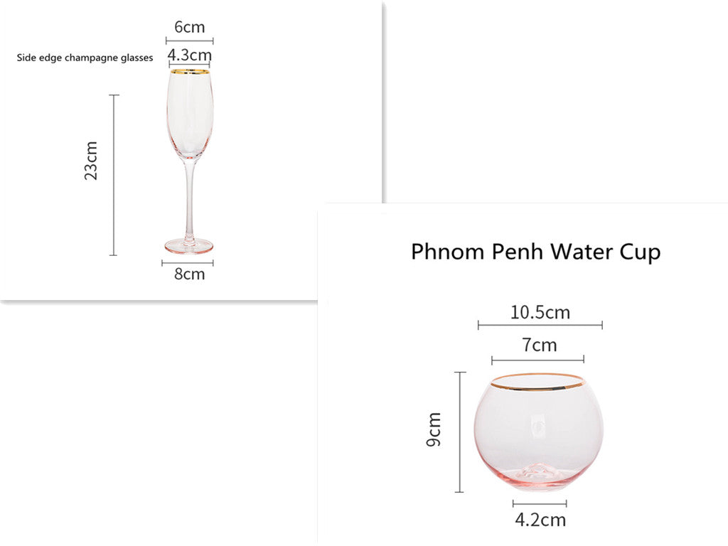 Crystal Champagne Glass Household Set