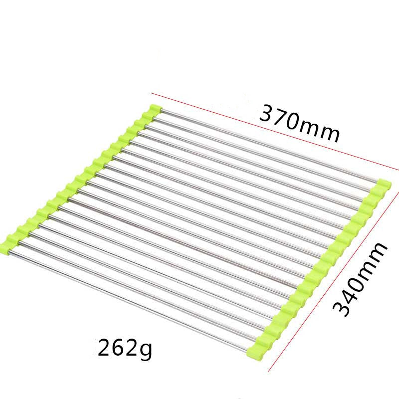 Foldable Stainless Steel Sink Dish Rack