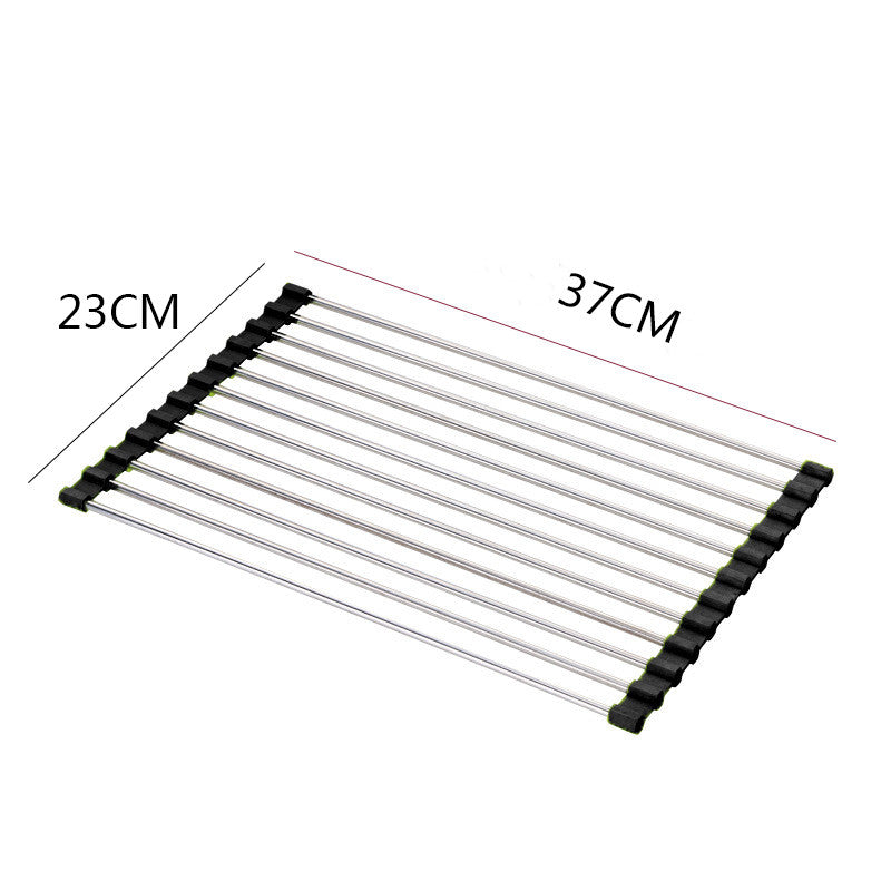 Foldable Stainless Steel Sink Dish Rack
