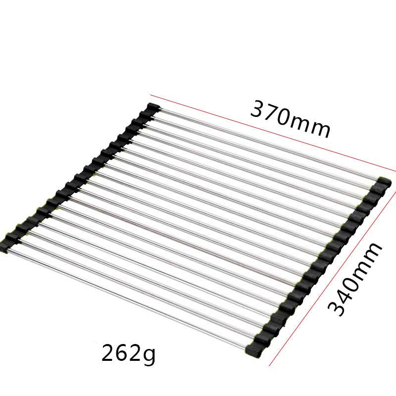 Foldable Stainless Steel Sink Dish Rack