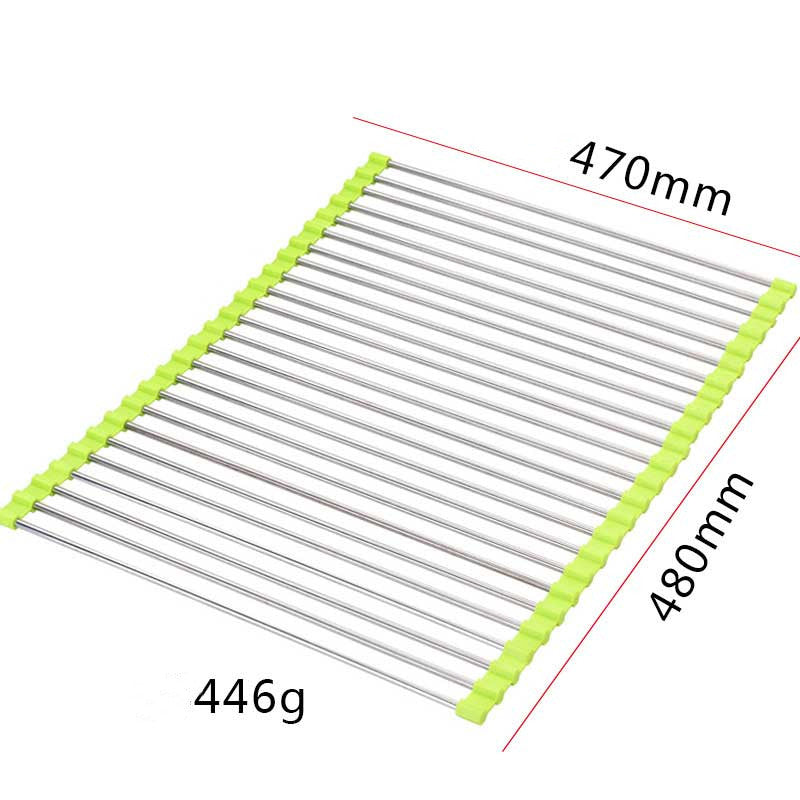 Foldable Stainless Steel Sink Dish Rack