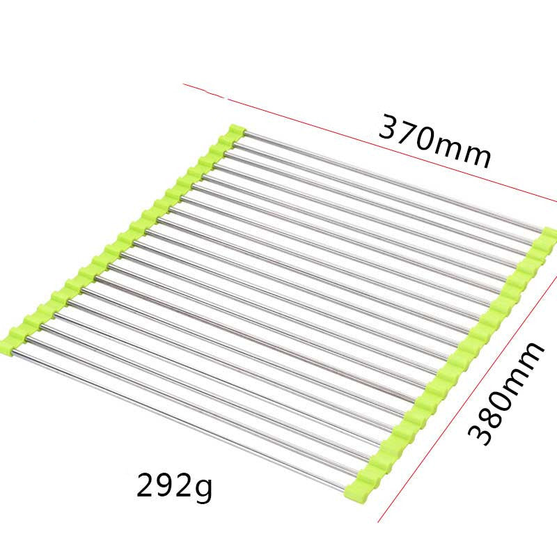 Foldable Stainless Steel Sink Dish Rack