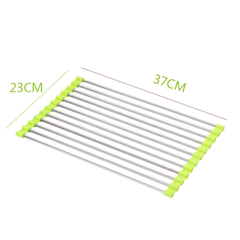 Foldable Stainless Steel Sink Dish Rack