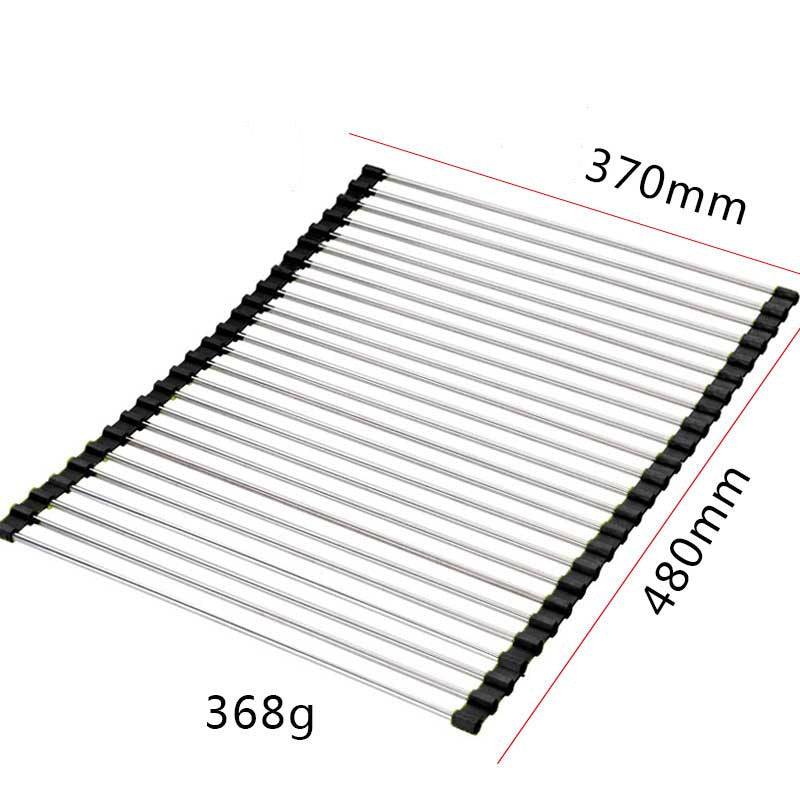 Foldable Stainless Steel Sink Dish Rack