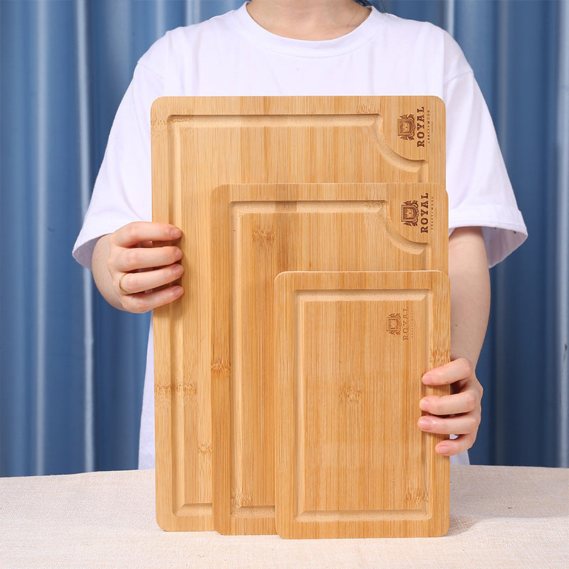 Bamboo Cutting Board With Juice Trough