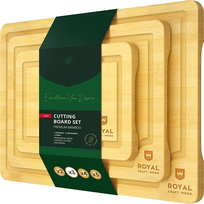 Bamboo Cutting Board With Juice Trough