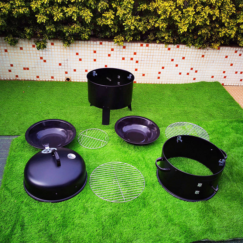 3-in-1 Oven Outdoor Smoked Barbecue Grill