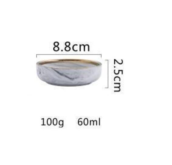 Marble household ceramic tableware