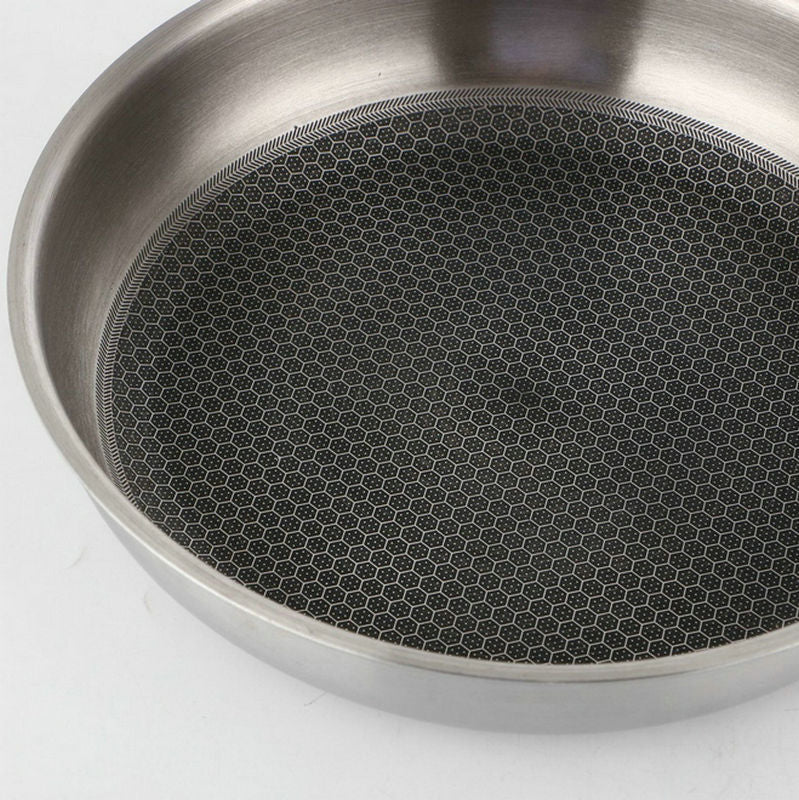 Stainless steel frying pan