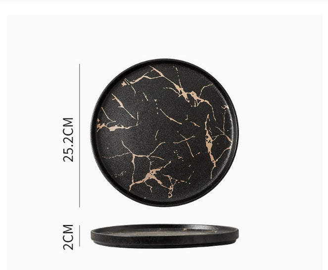 Nordic Marble Ceramic Plate
