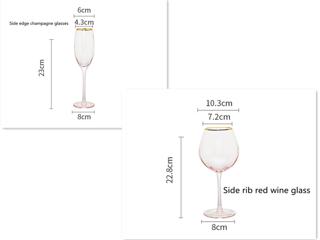 Crystal Champagne Glass Household Set