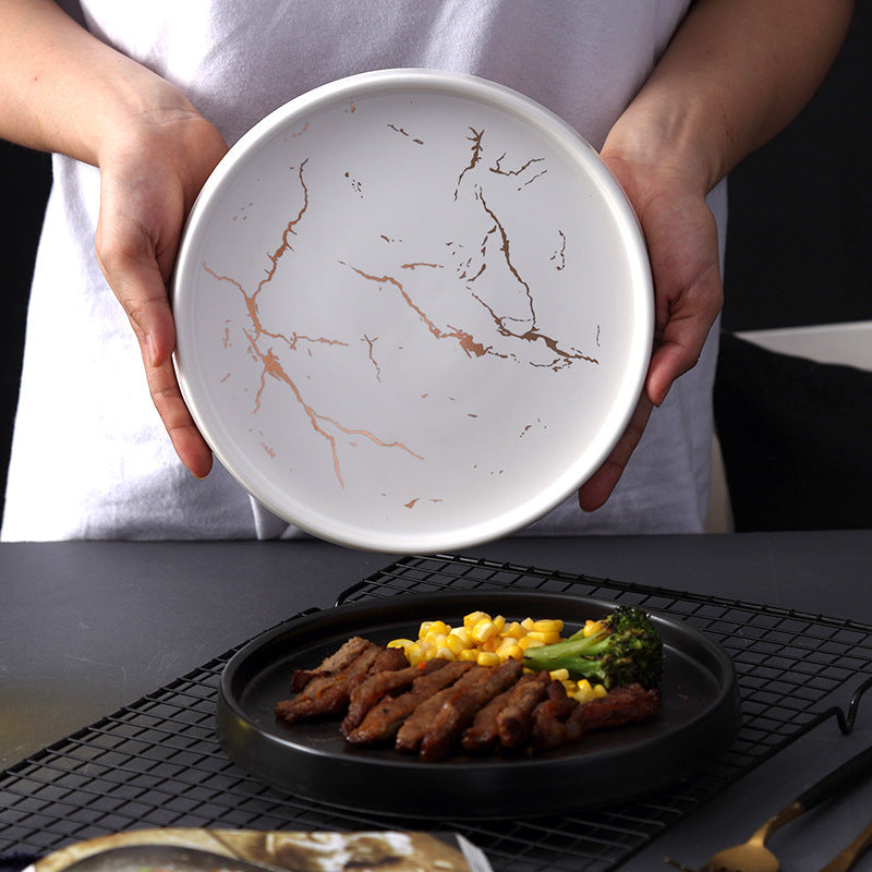 Nordic Marble Ceramic Plate