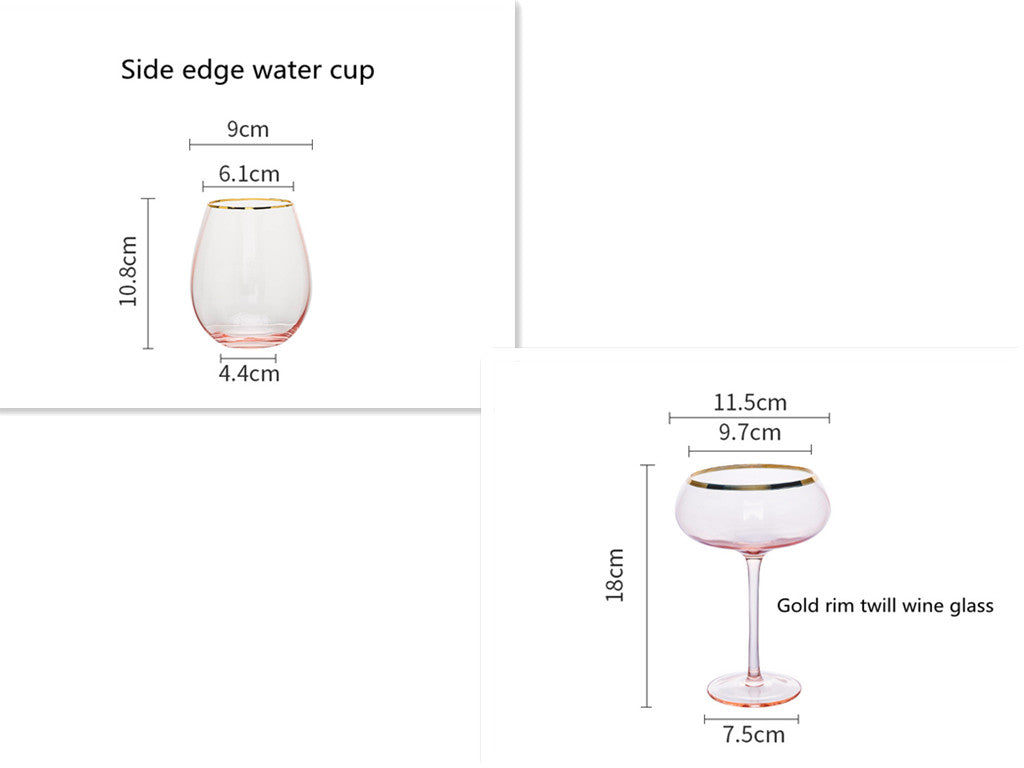 Crystal Champagne Glass Household Set