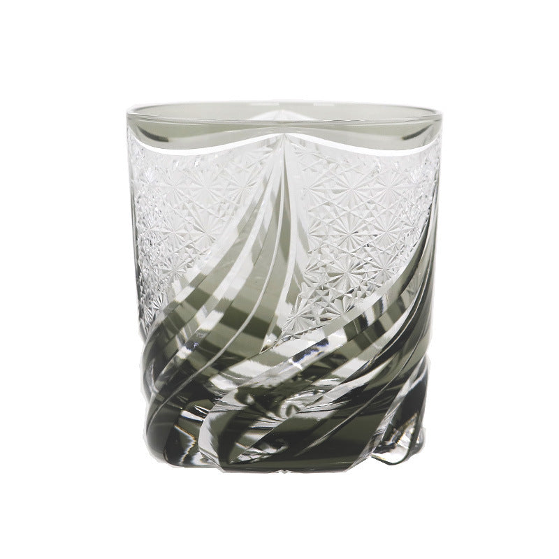 Hand Carved Whiskey Crystal Glass