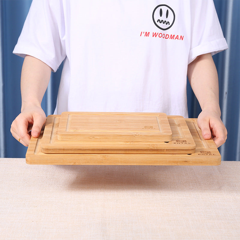 Bamboo Cutting Board With Juice Trough
