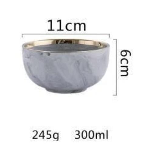Marble household ceramic tableware