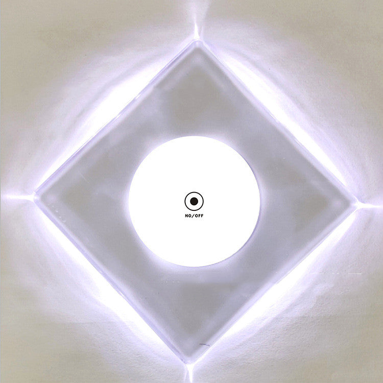 LED Glow Acrylic Coaster  Light-Up Bar Drink Pad