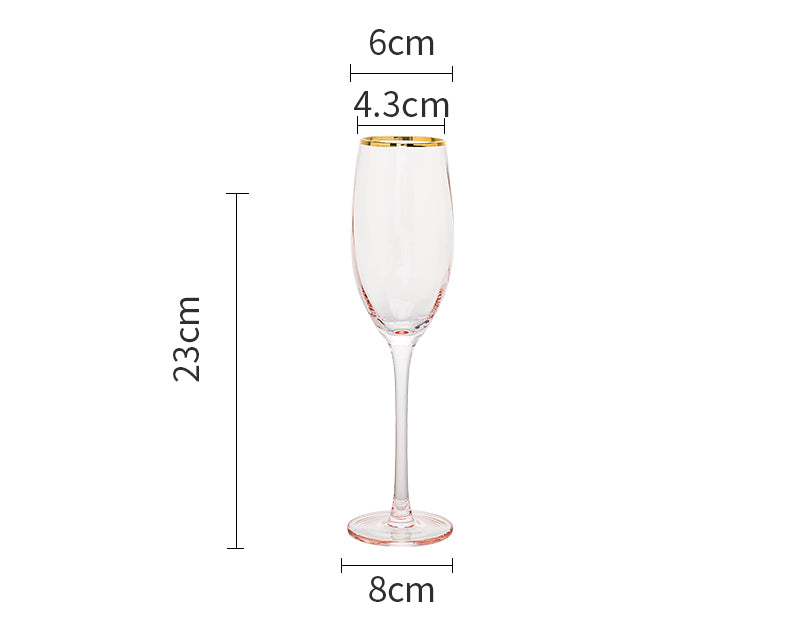 Crystal Champagne Glass Household Set