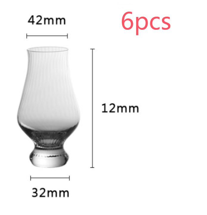 Tulip crystal wine glass