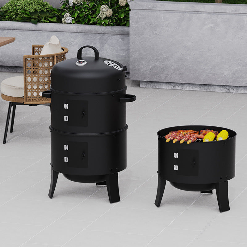 3-in-1 Oven Outdoor Smoked Barbecue Grill