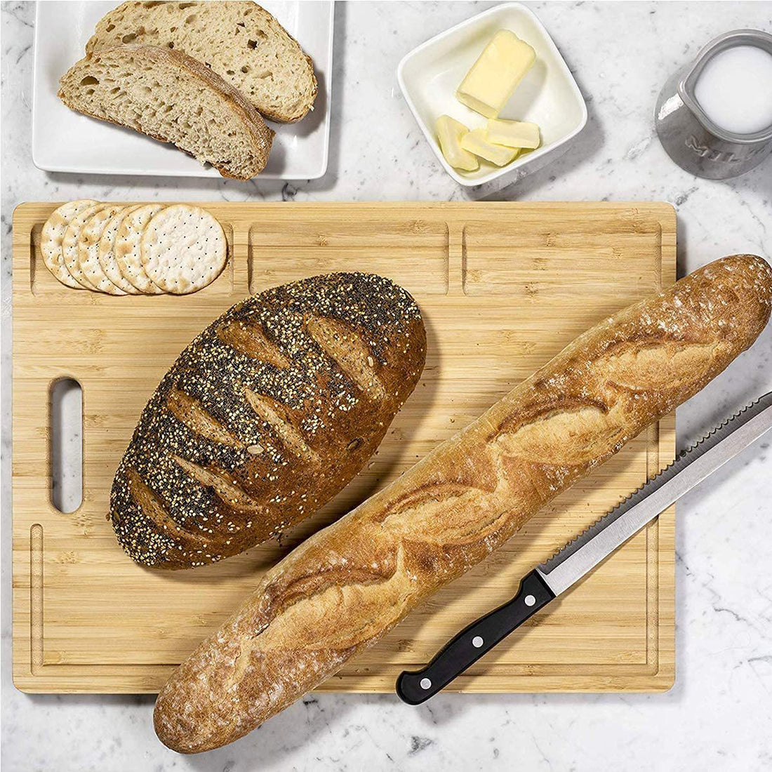 Kitchen Bamboo Rectangular Cutting Board
