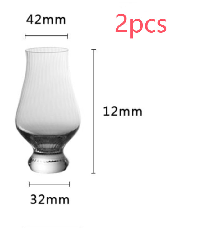 Tulip crystal wine glass