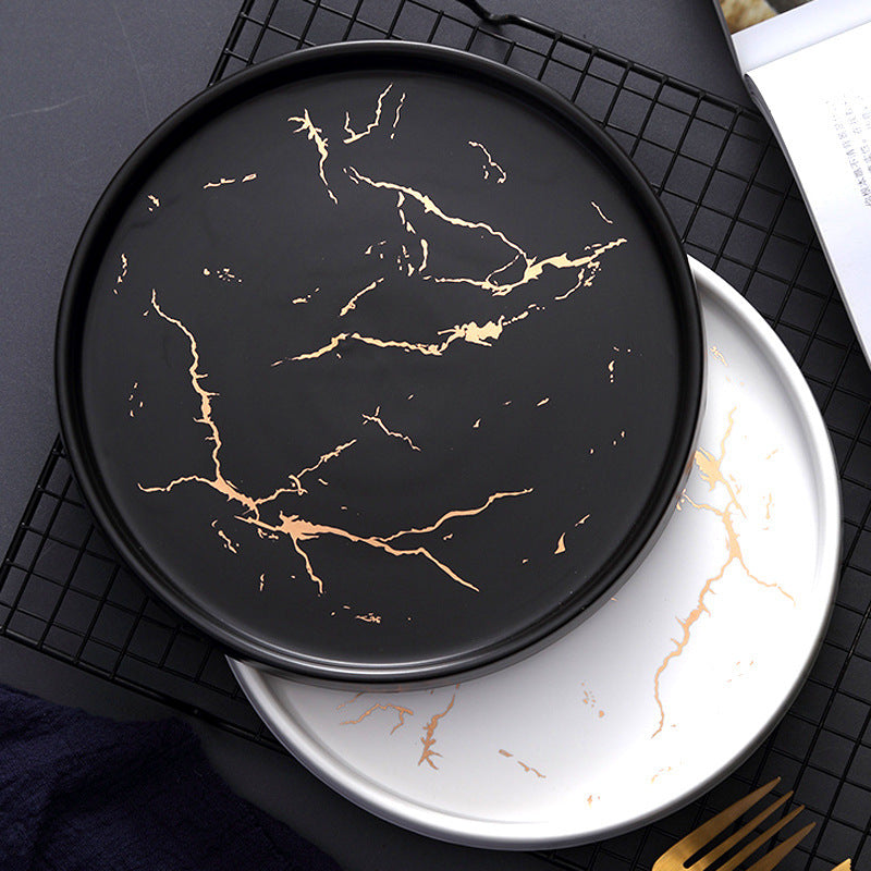 Nordic Marble Ceramic Plate