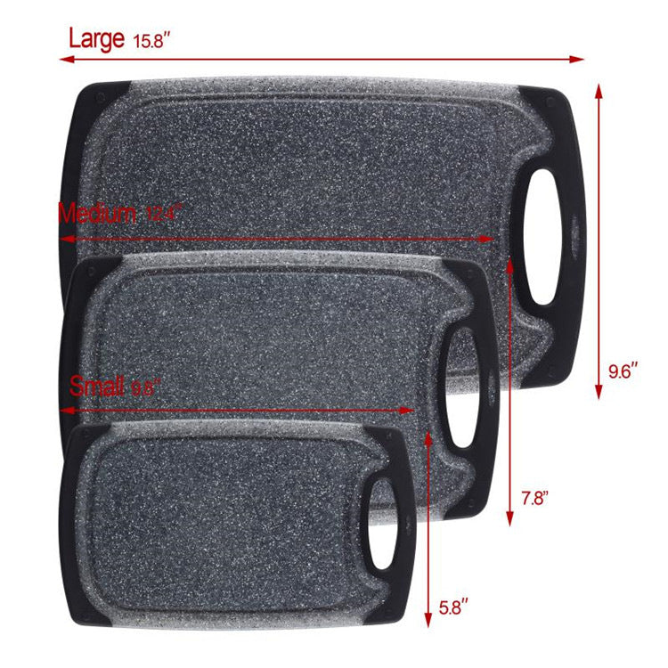 Three-piece Plastic Vegetable Cutting Board