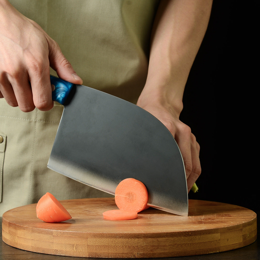 Forged Stainless Steel Blue Handle Kitchen Knives
