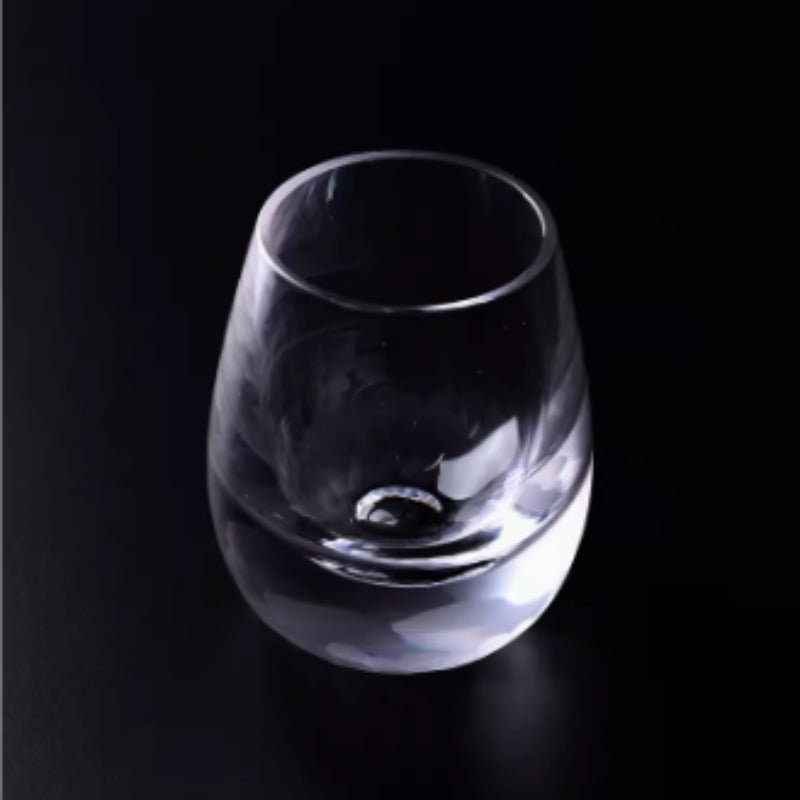 Hand Carved Wine Glass