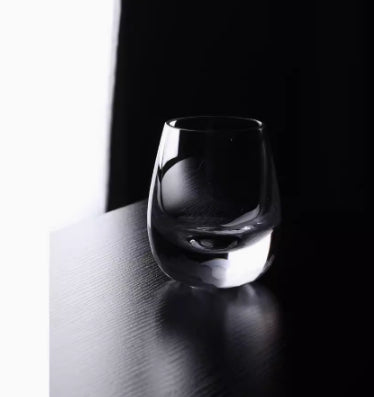 Hand Carved Wine Glass