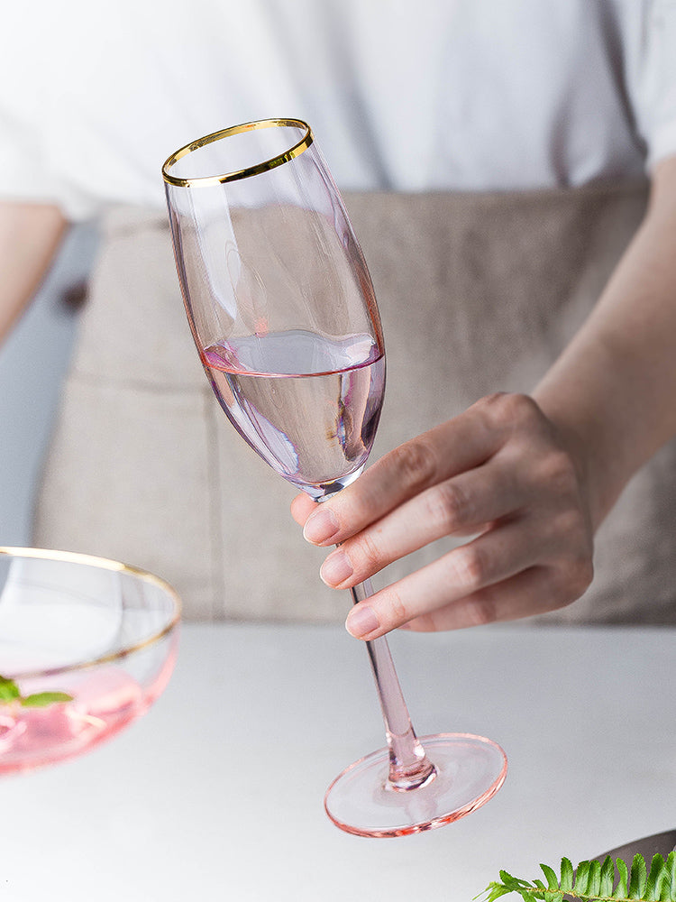 Crystal Champagne Glass Household Set