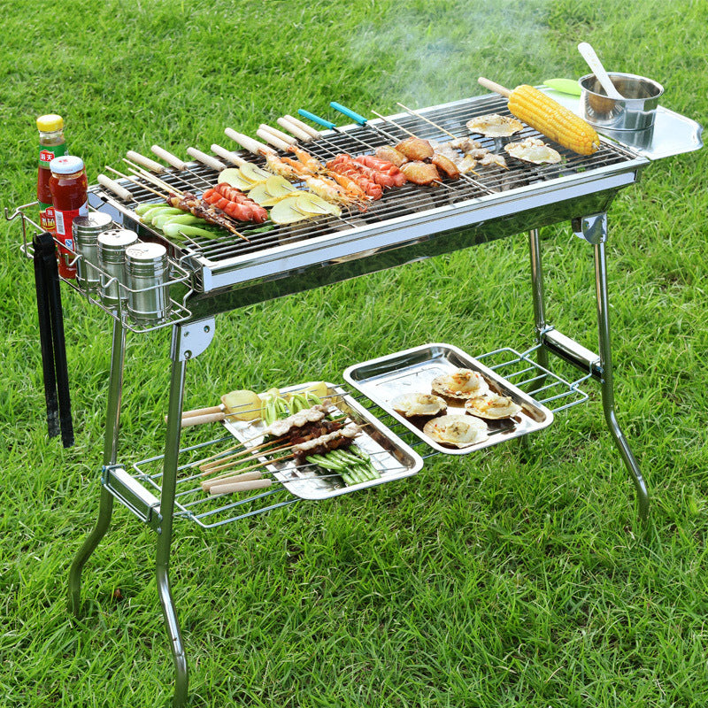 Foldable BBQ Outdoor Stainless Steel Grill