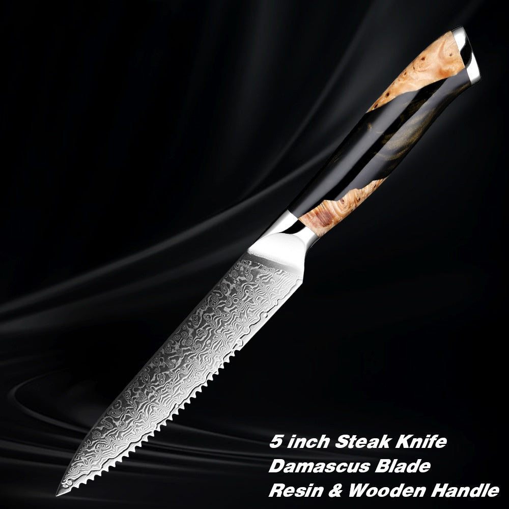 Damascus Steel Chef Knife Kitchen Knives