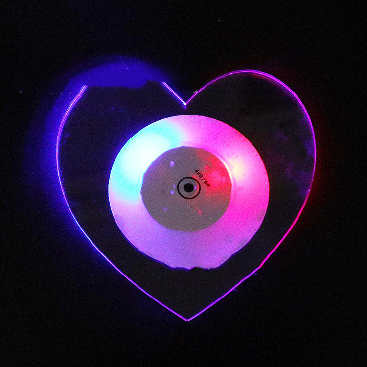 LED Glow Acrylic Coaster  Light-Up Bar Drink Pad