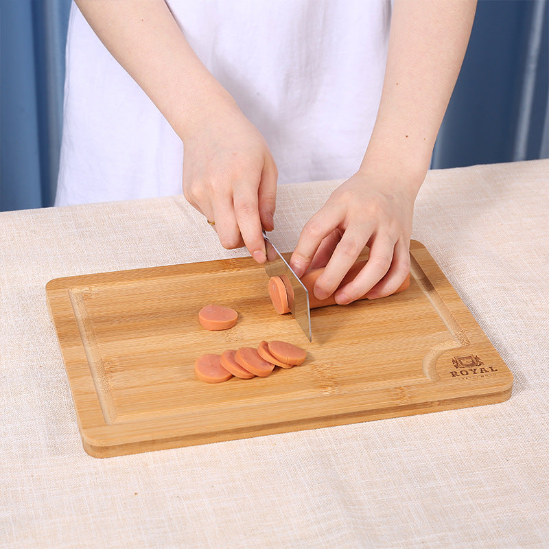 Bamboo Cutting Board With Juice Trough